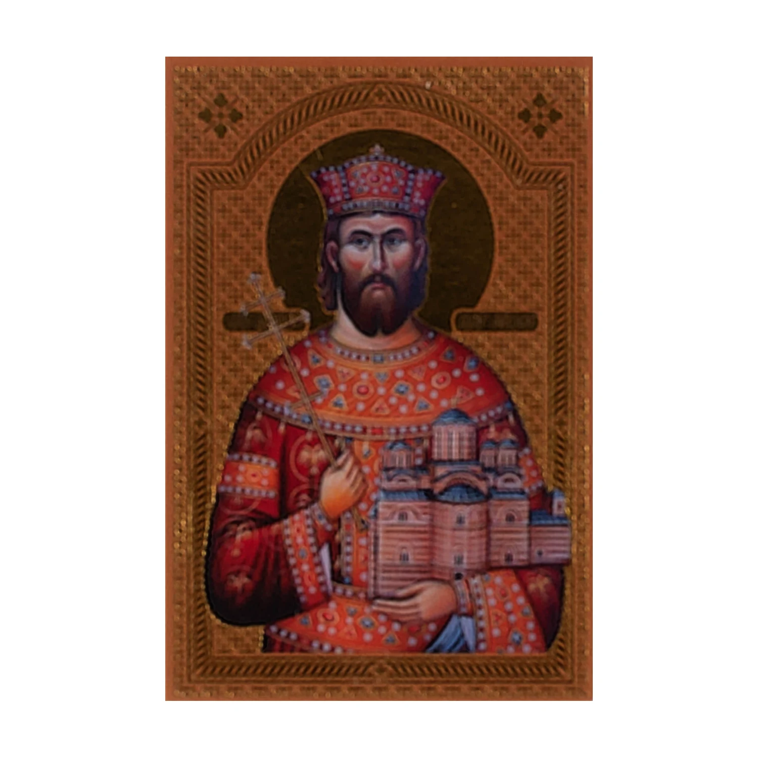 Иконица са молитвом – Свети великомученик цар Лазар